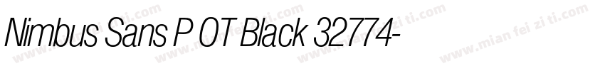 Nimbus Sans P OT Black 32774字体转换